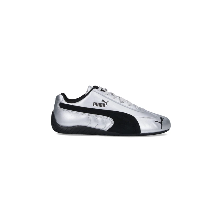 Sneakers Silver Calf Leather - Unisex