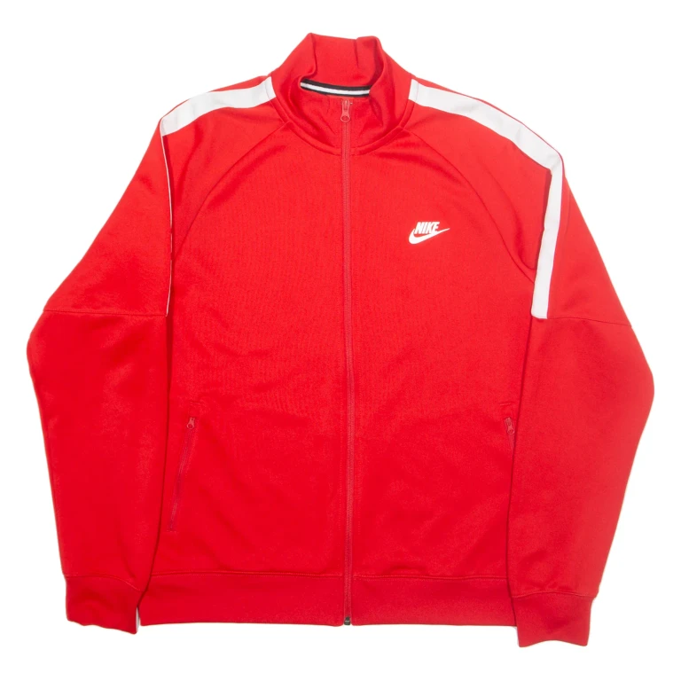 NIKE Mens Track Jacket Red L