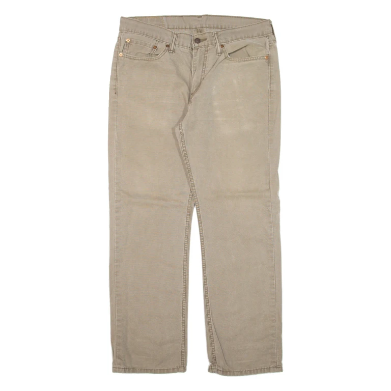 LEVI'S 514 Mens Trousers Green Classic Straight W32 L29
