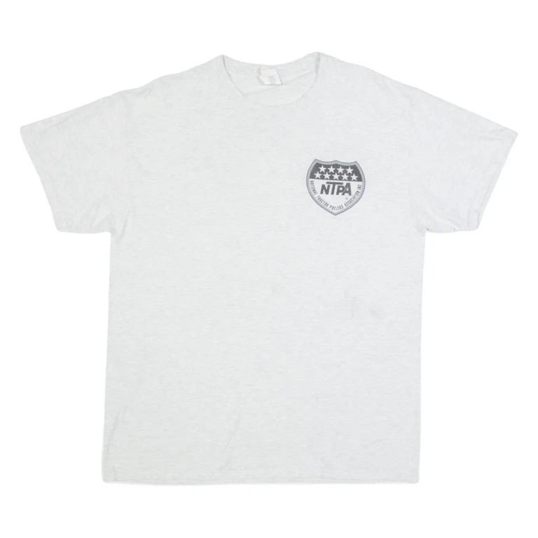 GILDAN NTPA Racing Mens T-Shirt Grey USA L