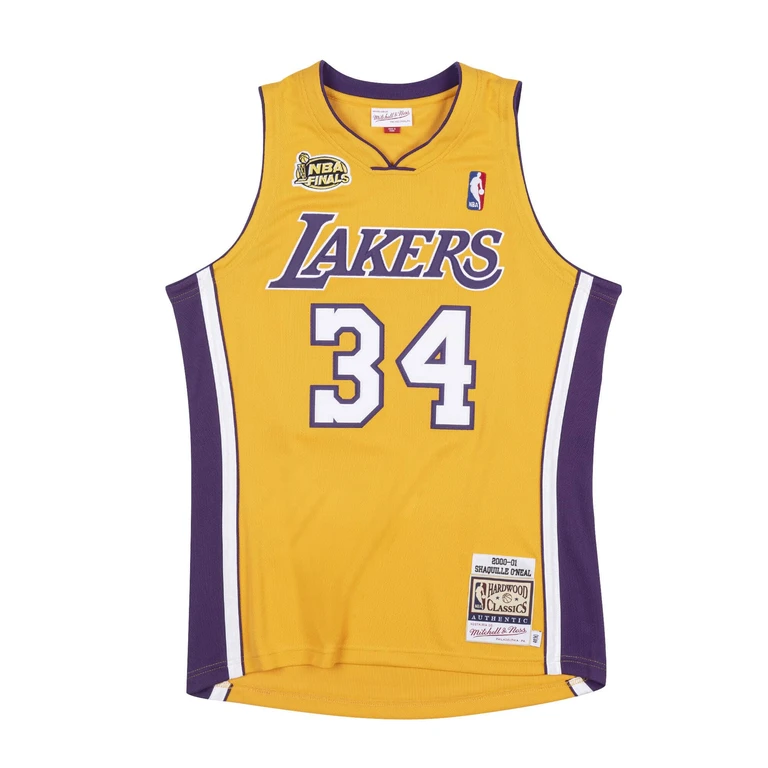 NBA Authentic Jersey La Lakers 00 Shaquille O'Neal Jerseys