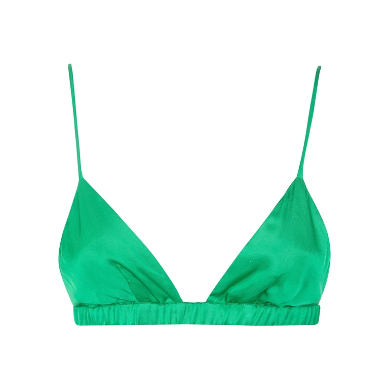 THE FRANKIE SHOP "Nina" Satin Bralette