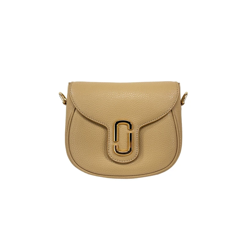 Marc Jacobs Leather Saddle Crossbody Bag Gold - Women