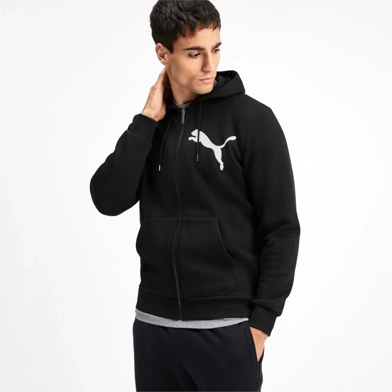 Men's Big Logo Full Zip Hoody Fleece Sweaters