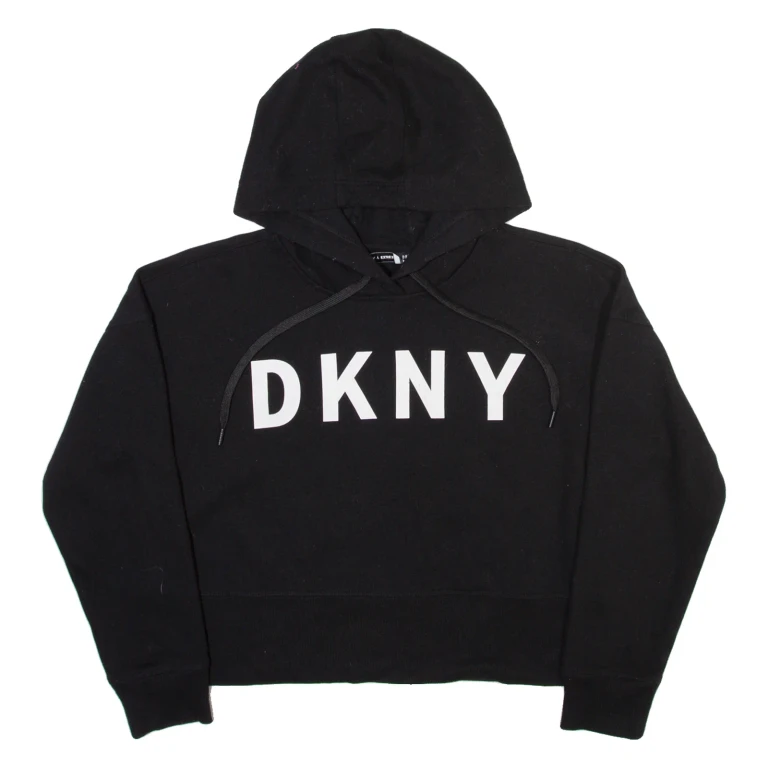 DKNY Womens Black Hoodie S