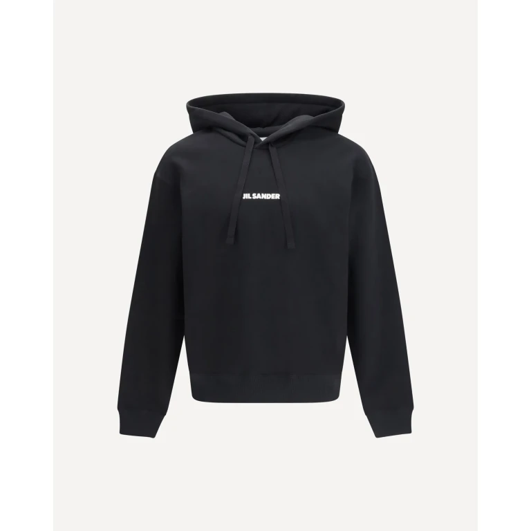 Sudadera con capucha y logo Jil Sander en algodón