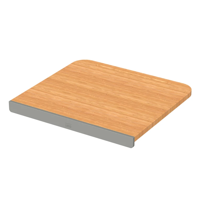 Balance Bamboo Cutting Board with Tablet Stand 17.5", Recycled Material