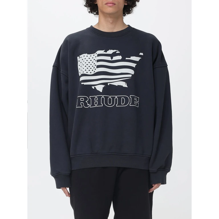 Printed Cotton Crewneck Sweatshirt (RHSS26ST010123158)