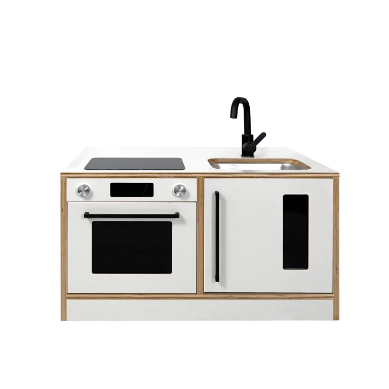 Kitchenette Mini - White & Oak Pretend Play Station