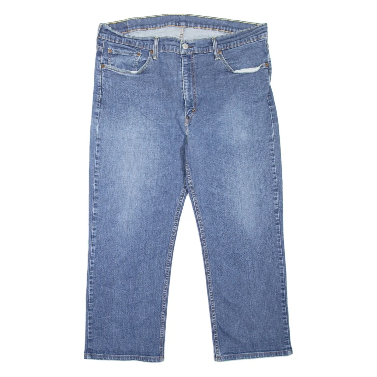 LEVI'S 514 Jeans Mens Blue Slim Straight Stone Wash W36 L23