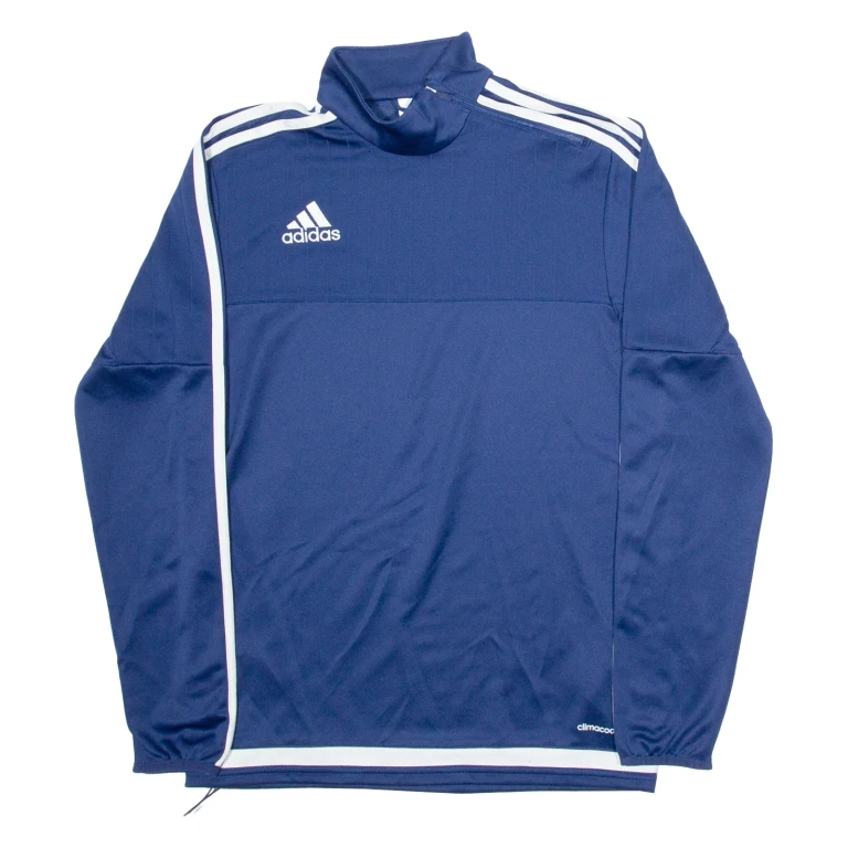 ADIDAS Mens Sweatshirt Blue High Neck S