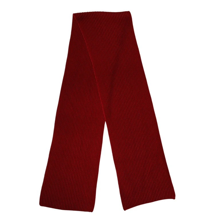Dolce & Gabbana Red Wool Knitted Neck Wrap Shawl Men Scarf - Men
