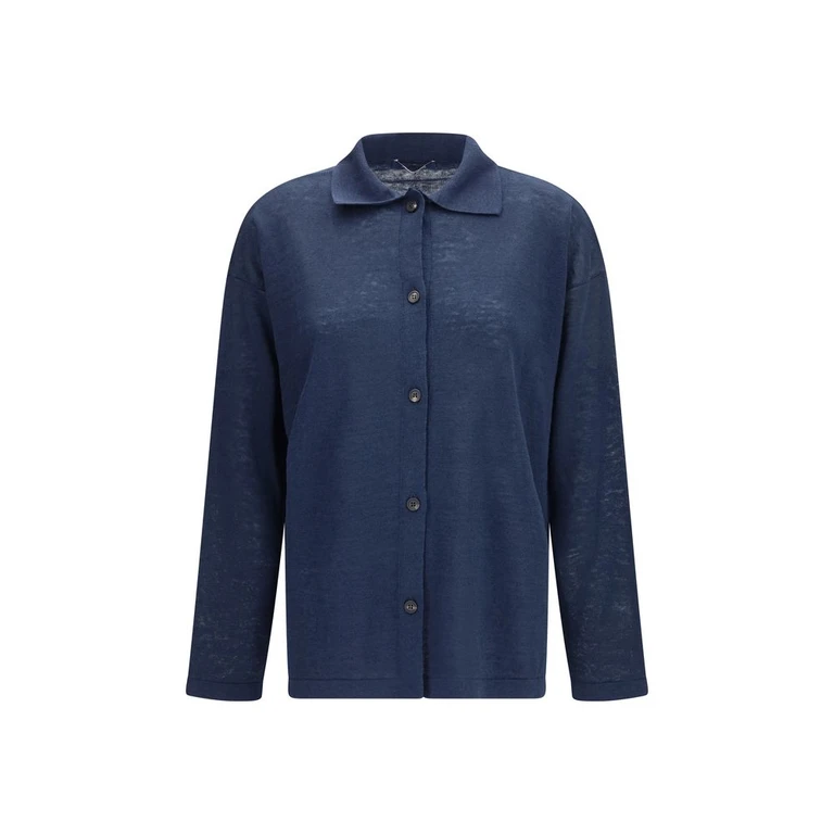 'S Max Mara Blue Linen Cardigan Clothing - Women