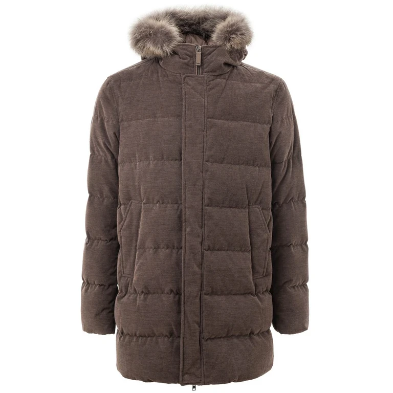 Herno Brown Cotton Bomber Clothing - Men