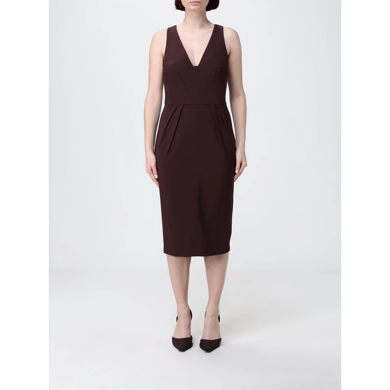 ELISABETTA FRANCHI Dress Woman color Brown (AB94162E2644)