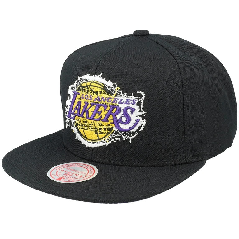 Men's NBA Embroidery Glitch Snapback Lakers Snapback Caps