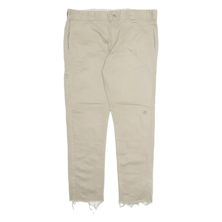 DICKIES Workwear Mens Trousers Beige Regular Straight W36 L29