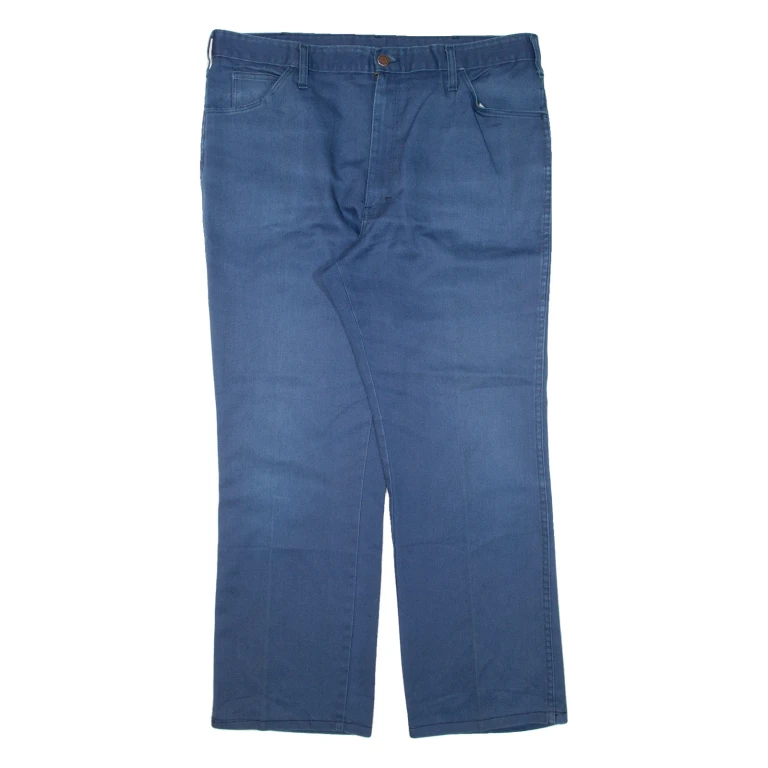 DICKIES Workwear Mens Trousers Blue Regular Straight W38 L27