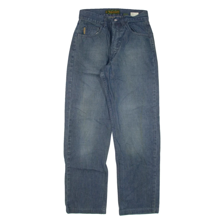 TIMBERLAND Mens Jeans Blue Regular Straight W26 L28