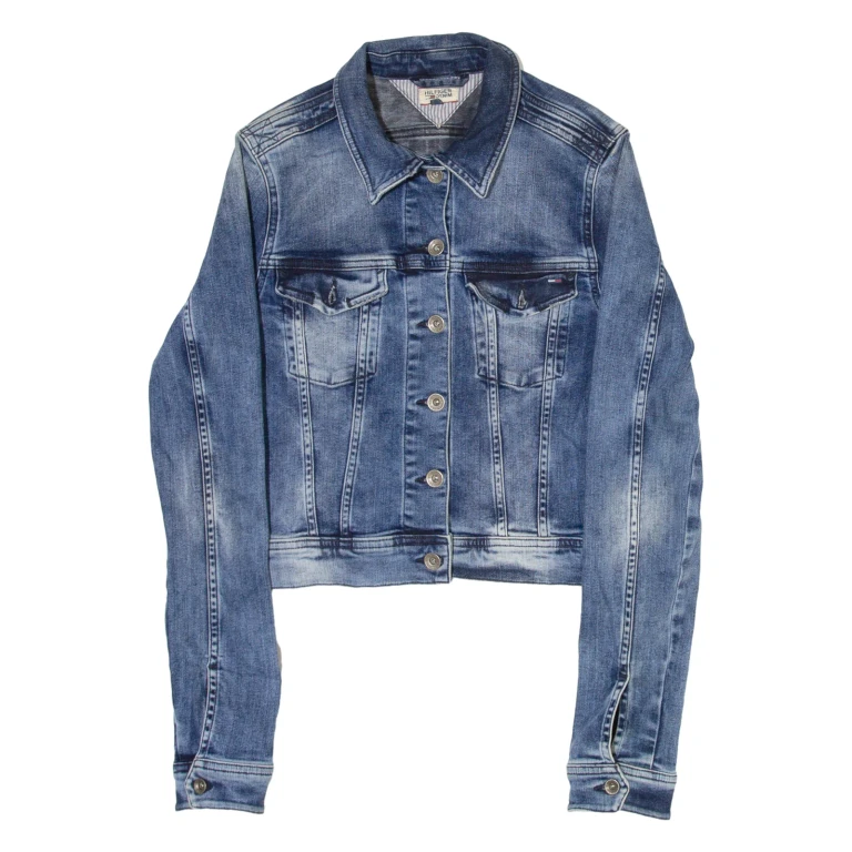 TOMMY HILFIGER Womens Denim Jacket Blue S