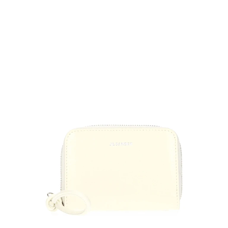 Beige Leather Wallet - Women