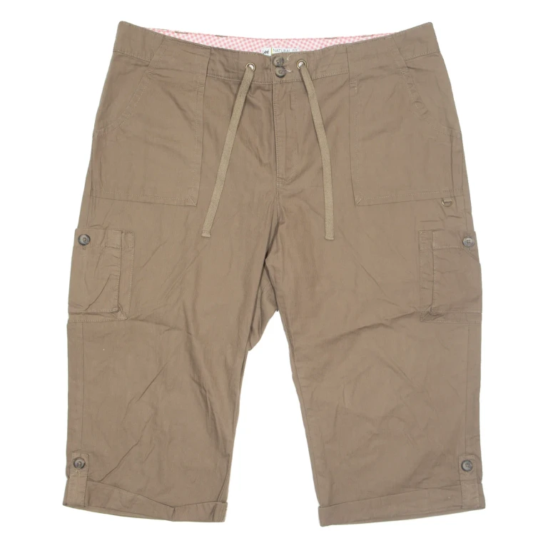 LEE 3/4 Length Mens Cargo Shorts Brown M W41