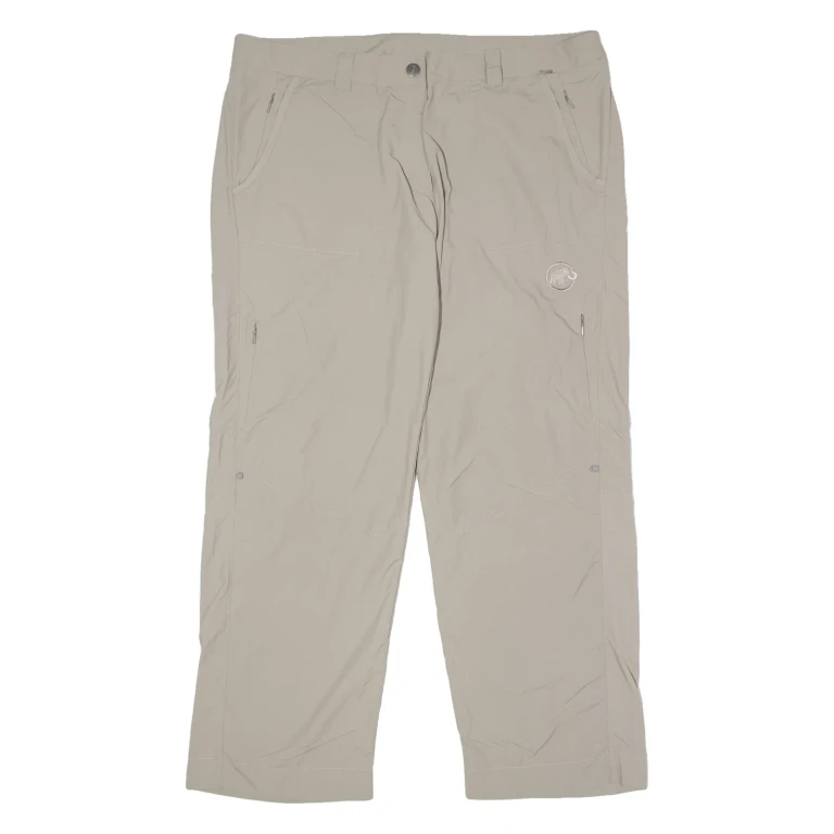 MAMMUT Outdoor Womens Trousers Grey Regular Wide-Leg Nylon W38 L28