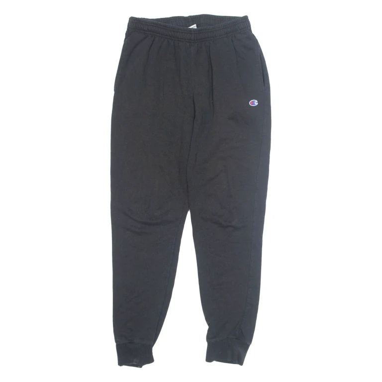 CHAMPION Womens Joggers Black Tapered L W30 L31