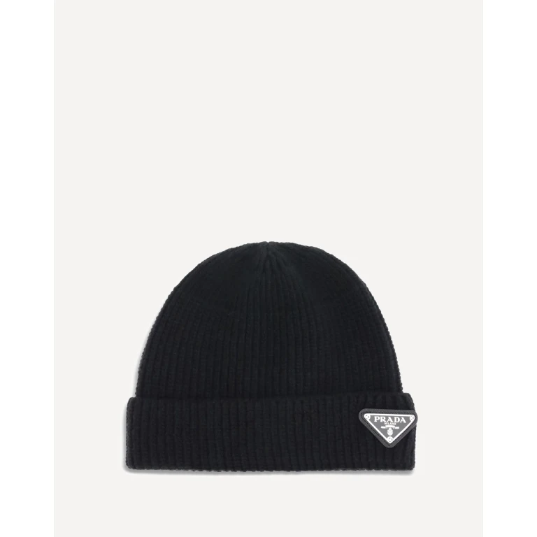 PRADA Beanie Hat with logo Male M