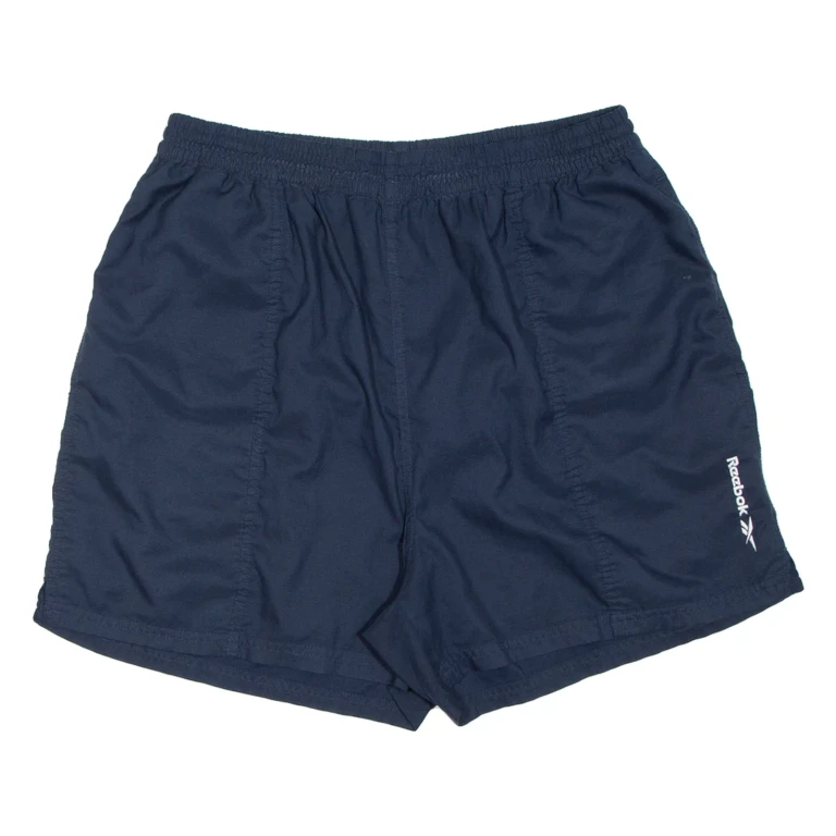 REEBOK Mesh Lining Mens Swimming Shorts Blue Relaxed L W30