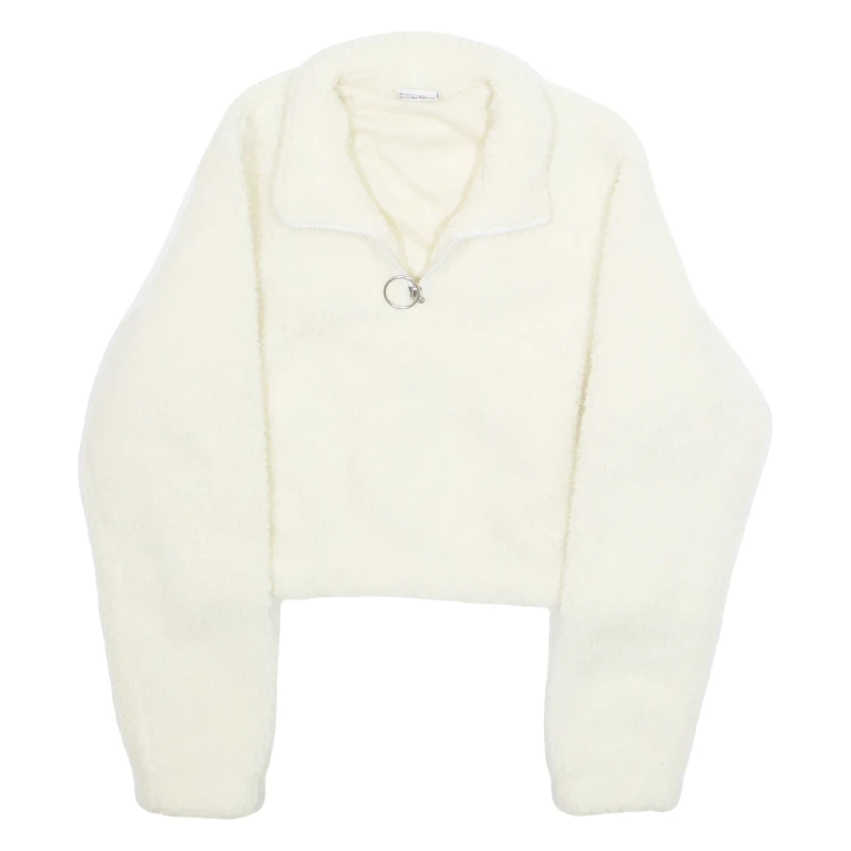 URBAN CLASSICS Cropped Womens Pullover Jacket Cream XS