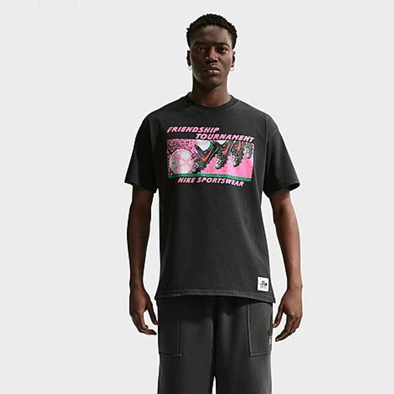 Men's Sportswear DNA Friendship Tournament T-Shirt in Off Noir Size: XS
