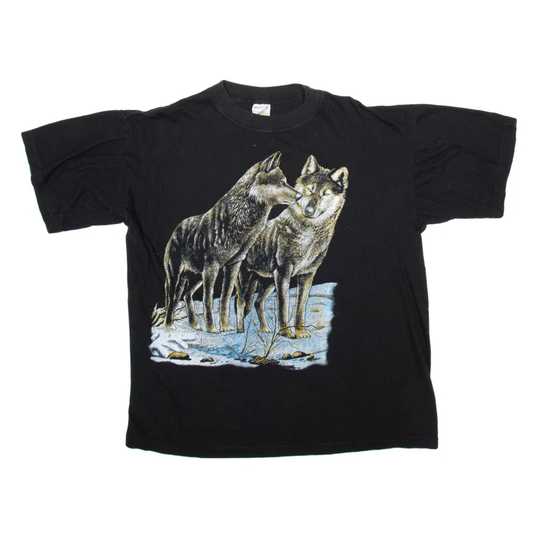 COTTON LINE Mens T-Shirt Black XL