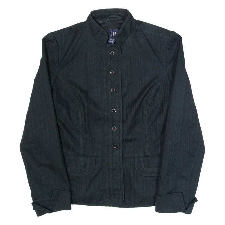 GAP Womens Blazer Jacket Black Striped UK 12