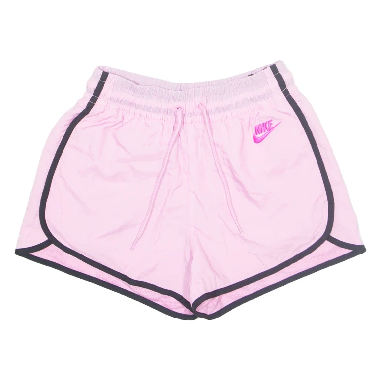 NIKE Mesh Lined Womens Sports Shorts Pink XS W25