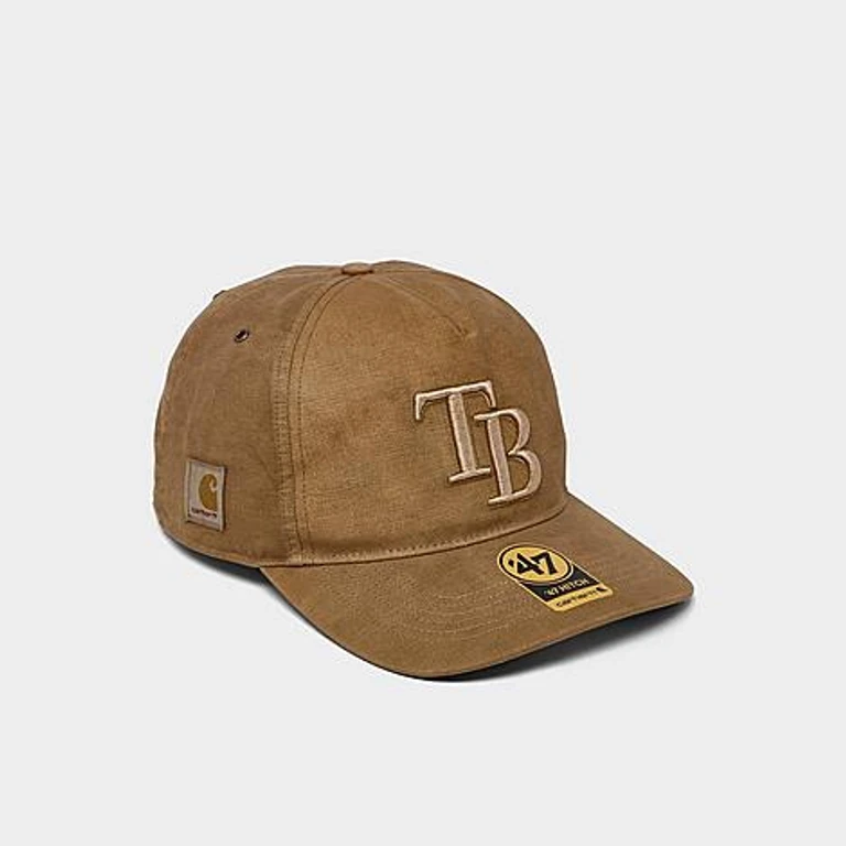 '47 x Carhartt Tampa Bay Rays MLB HITCH Snapback Hat in Brown