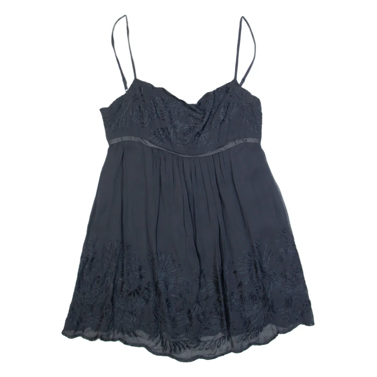 MINT VELVET Womens Mini Dress Grey Sleeveless Short UK 12