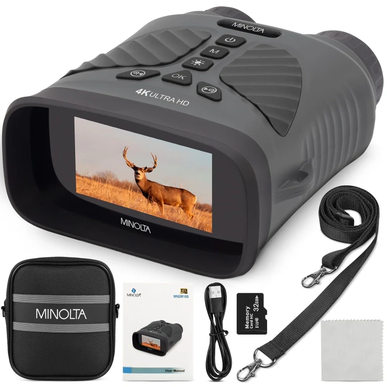 10x25 Digital Night Vision Monocular with Built-in 4K HD Video Camera