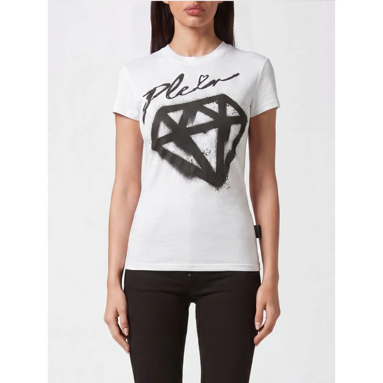 Slim Fit Stretch Cotton T-shirt with Graphic Logo Print (FACCWTK2910PJY002N01)