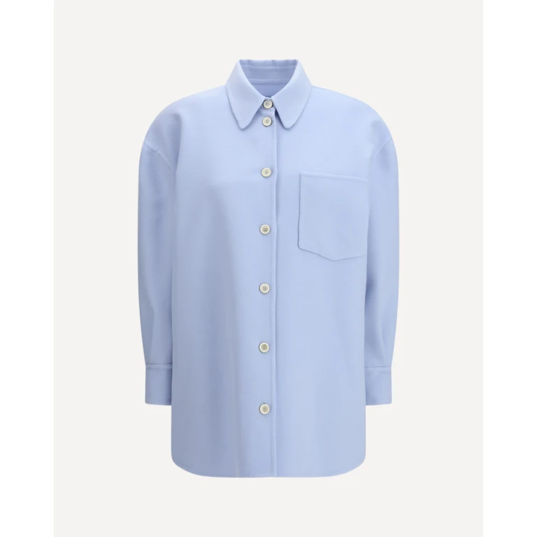 Camisa larga Fabiana Filippi en lana doble