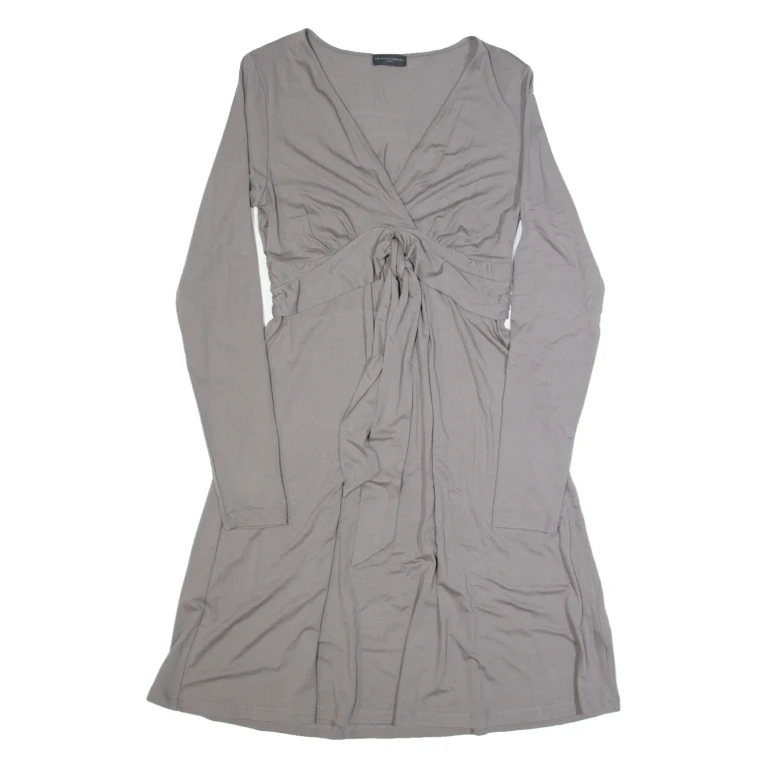 THE WHITE COMPANY Womens Skater Dress Grey Long Sleeve Knee Length M