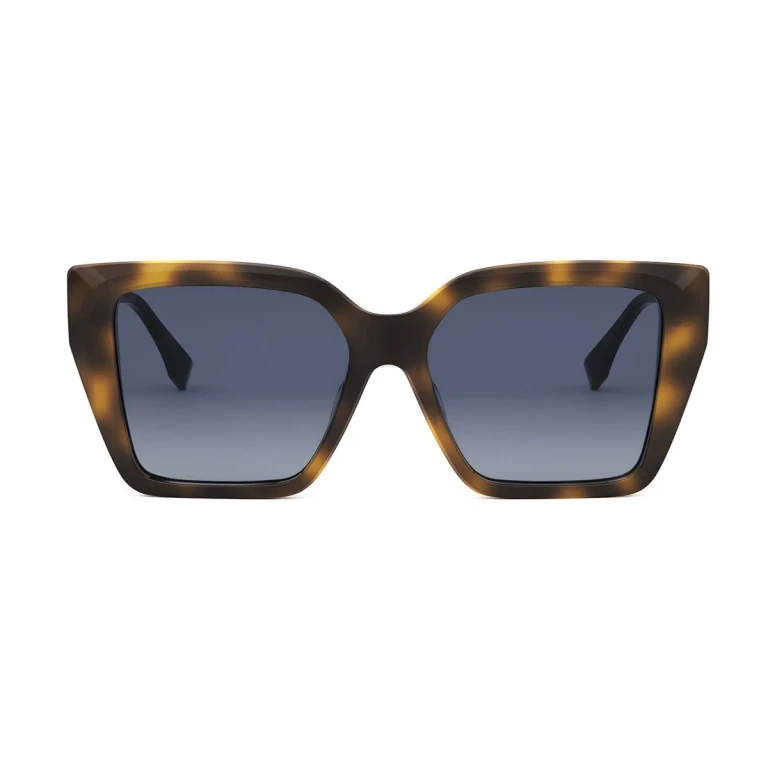 Fendi Ff Diamonds Brown Acetato Sunglasses - Women