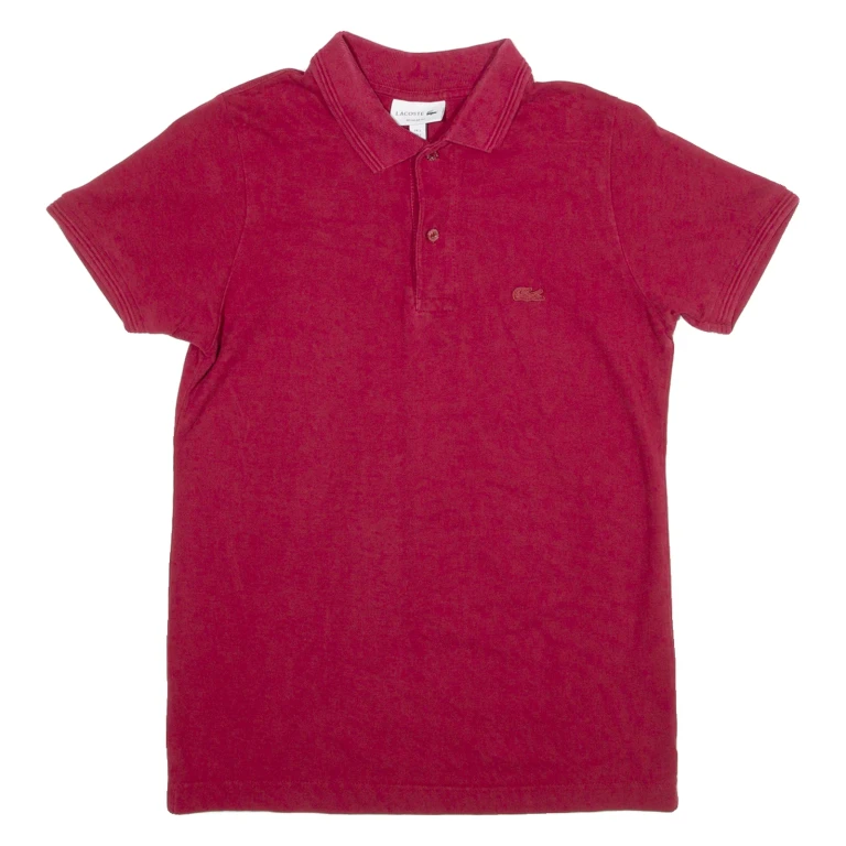 LACOSTE Regular Fit Mens Polo Shirt Red S