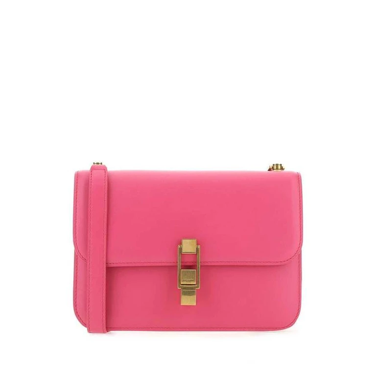 Fuchsia Leather Le CarrÃ£Â© Shoulder Bag 5604 Borse A Mano