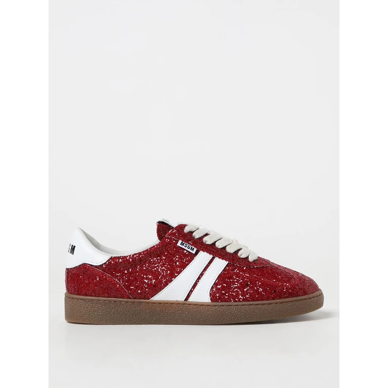 MSGM Retro sneakers in glittery fabric and synthetic leather (3541MDS02158718)
