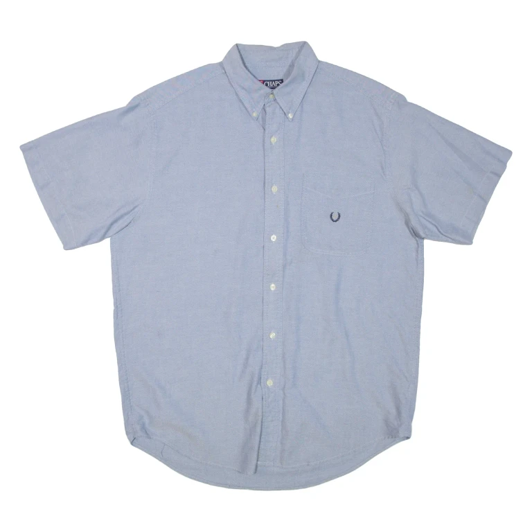 CHAPS RALPH LAUREN Mens Plain Shirt Blue M