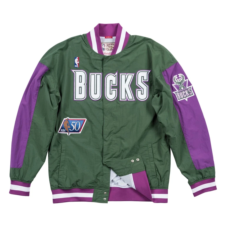 Men's NBA Authentic Warm Up Jacket - Milwaukee Bucks 96-97