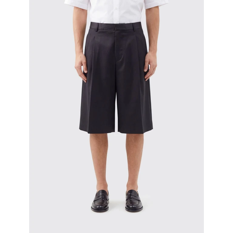 Pantalones Cortos de Sastrería con Pliegues Ami Paris
