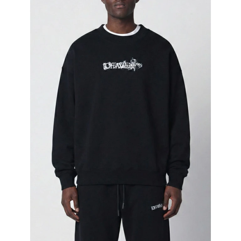 OFF-WHITE Sweatshirt Men color Black (OMBA054S26FLE0020001)