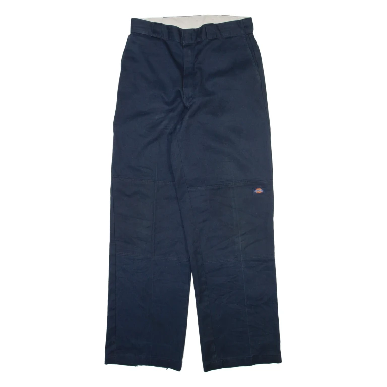 DICKIES Mens Trousers Black Regular Straight W32 L34